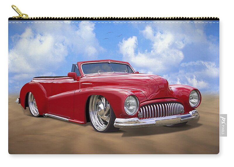 1948 Buick Zip Pouch featuring the photograph 48 Buick Convertible by Mike McGlothlen