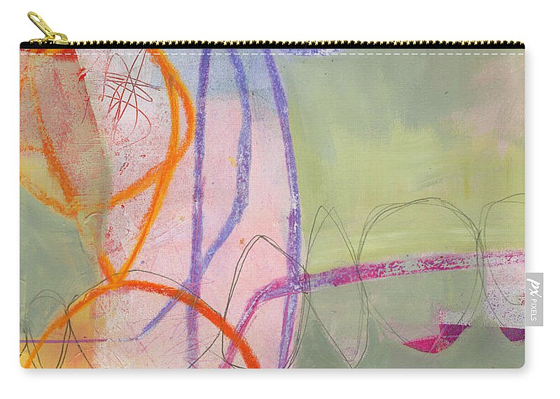 Painting Zip Pouch featuring the painting 49/100 by Jane Davies