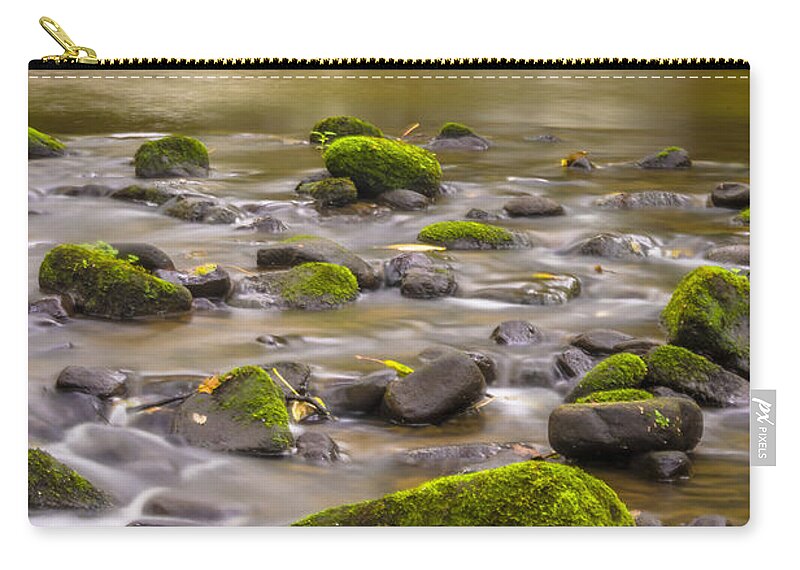 Airedale Zip Pouch featuring the photograph Goit Stock Waterfall by Mariusz Talarek