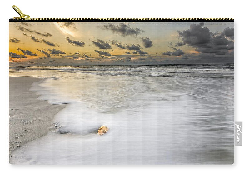 Atlantic Ocean Zip Pouch featuring the photograph Sunrise on Hilton Head Island #5 by Peter Lakomy