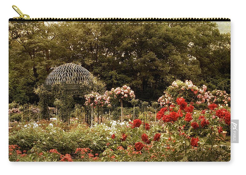 Garden Zip Pouch featuring the photograph Garden Gazebo #6 by Jessica Jenney