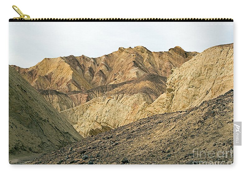 Afternoon Zip Pouch featuring the photograph Golden Canyon Death Valley National Park #6 by Fred Stearns