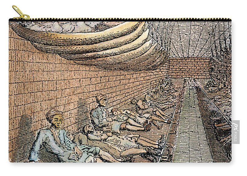 18th Century Zip Pouch featuring the photograph London: Debtors Prison #6 by Granger