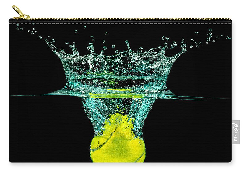 Activity Zip Pouch featuring the photograph Tennis Ball by Peter Lakomy