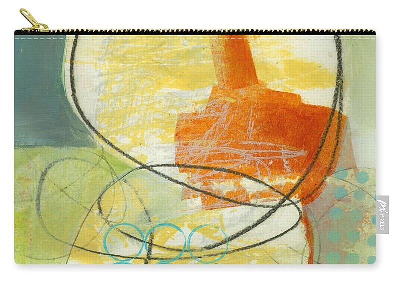 Painting Zip Pouch featuring the painting 68/100 by Jane Davies