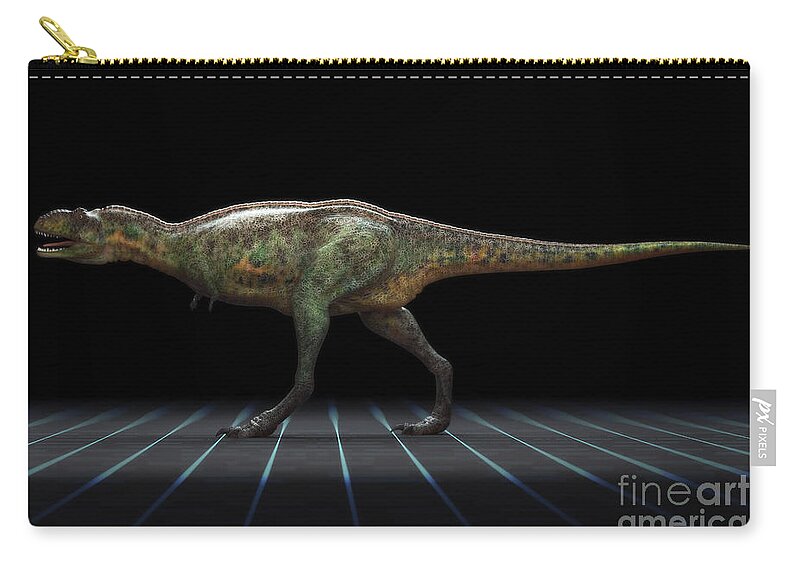 Extinction Zip Pouch featuring the photograph Dinosaur Aucasaurus #7 by Science Picture Co