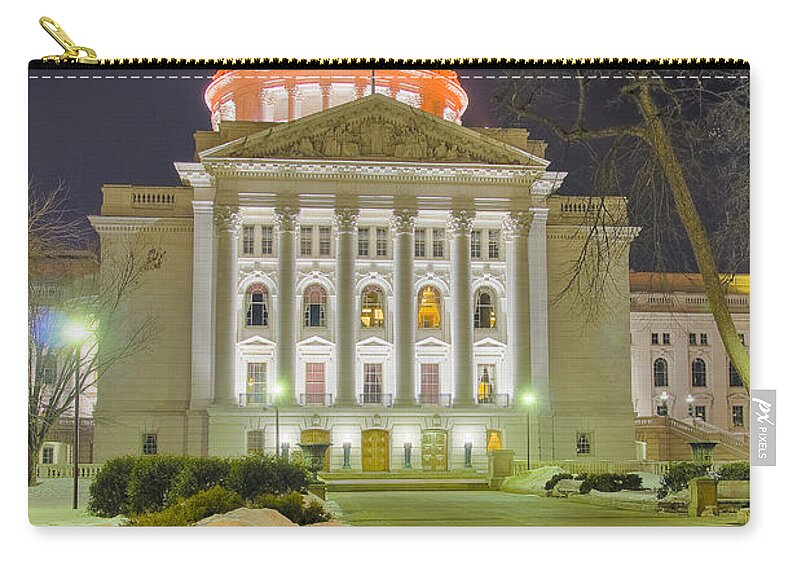 Capitol Carry-all Pouch featuring the photograph Madison capitol by Steven Ralser