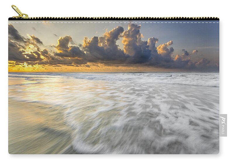 Atlantic Ocean Carry-all Pouch featuring the photograph Sunrise on Hilton Head Island by Peter Lakomy