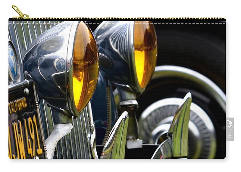 Ford Zip Pouch featuring the photograph Classic Ford #9 by Dean Ferreira