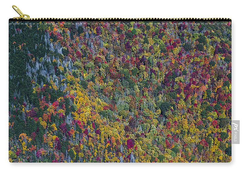 Blue Ridge Parkway Zip Pouch featuring the photograph Autumn Colors Along The Blue Ridge Parkway in Western North Carolina #8 by David Oppenheimer