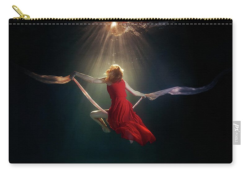 Underwater Zip Pouch featuring the photograph Underwater #8 by Mark Mawson