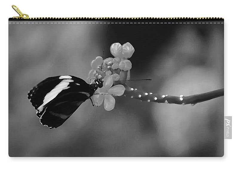 Butterfly Zip Pouch featuring the photograph A Gift by Aimee L Maher ALM GALLERY