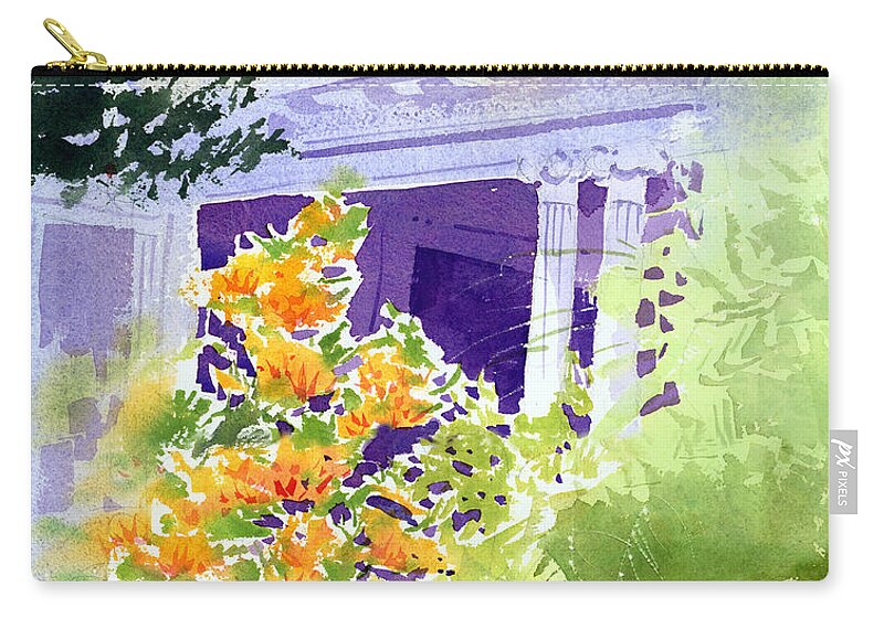 June Zip Pouch featuring the painting A June Memory by Lee Klingenberg