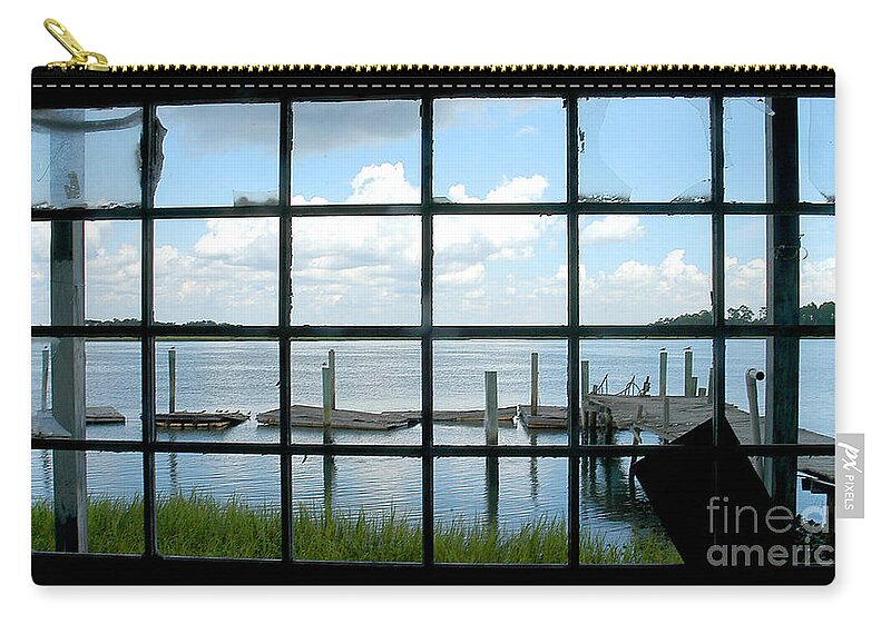 Window Zip Pouch featuring the photograph A Look Outside by Scott Hansen