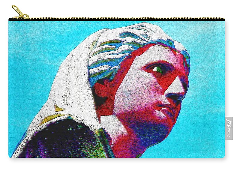 The National Monument To The Forefathers Zip Pouch featuring the painting A New World by Cliff Wilson
