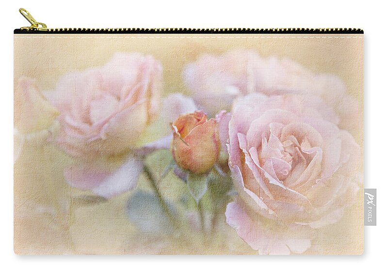 Blossoms Zip Pouch featuring the photograph A Rose By Any Other Name by Theresa Tahara