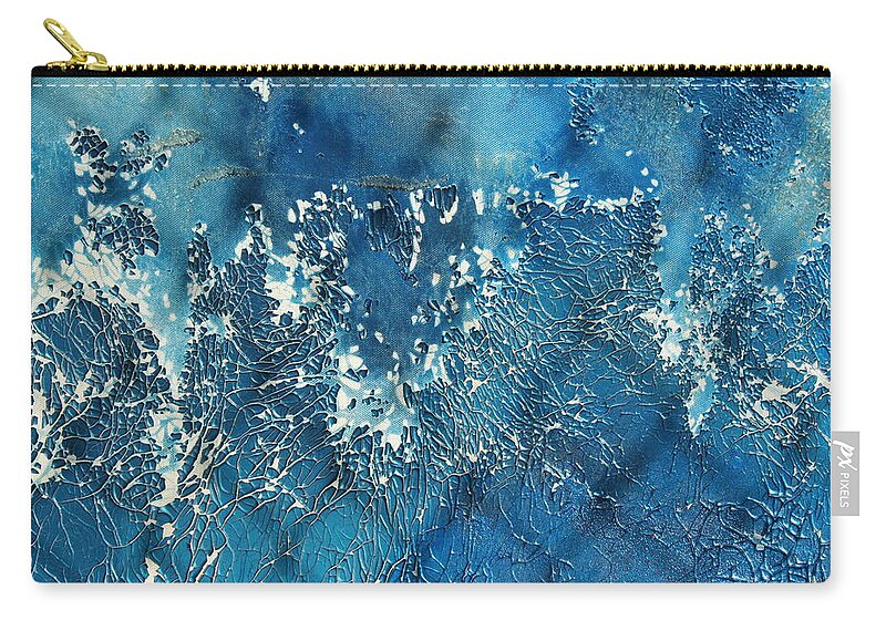 Abstract Zip Pouch featuring the photograph A Sea of Patterns by Ric Bascobert