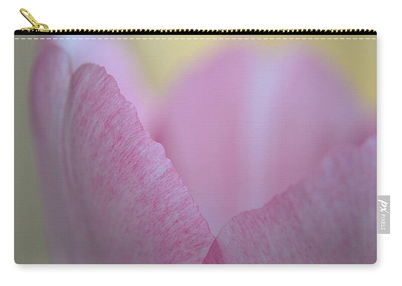 Flower Zip Pouch featuring the photograph A Tender Heart by Melanie Moraga