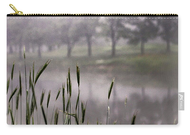 Mist Zip Pouch featuring the photograph A View in the Mist by Bruce Patrick Smith