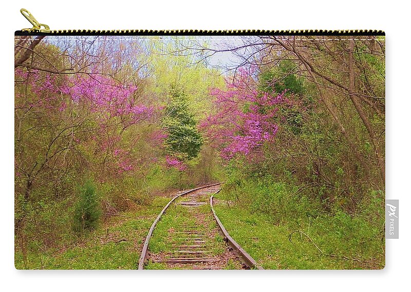 Railroad Zip Pouch featuring the photograph Abandoned #1 by Robert ONeil
