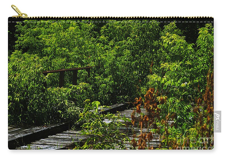 Rochester Zip Pouch featuring the photograph Abandoned Railroad by William Norton