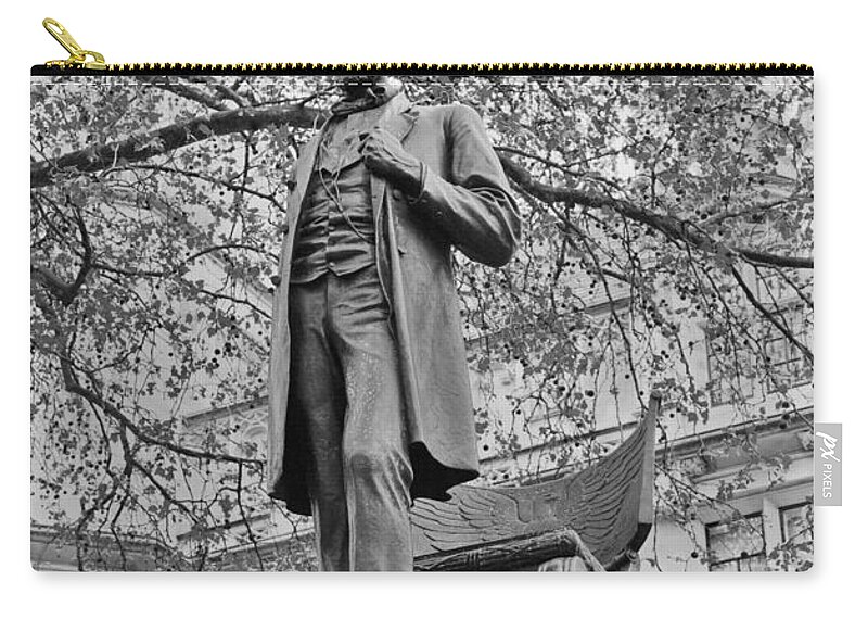President Zip Pouch featuring the photograph Abraham Lincoln the President by Maj Seda