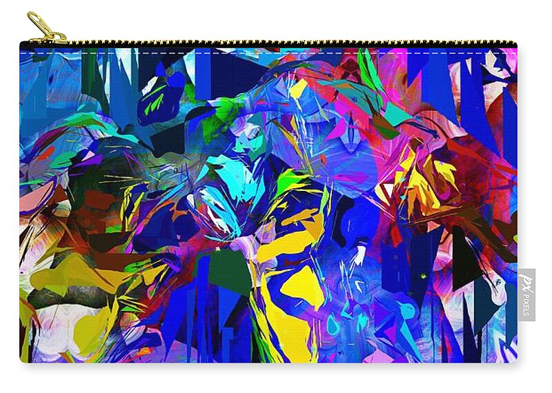 Fine Art Zip Pouch featuring the digital art Abstract 010215 by David Lane