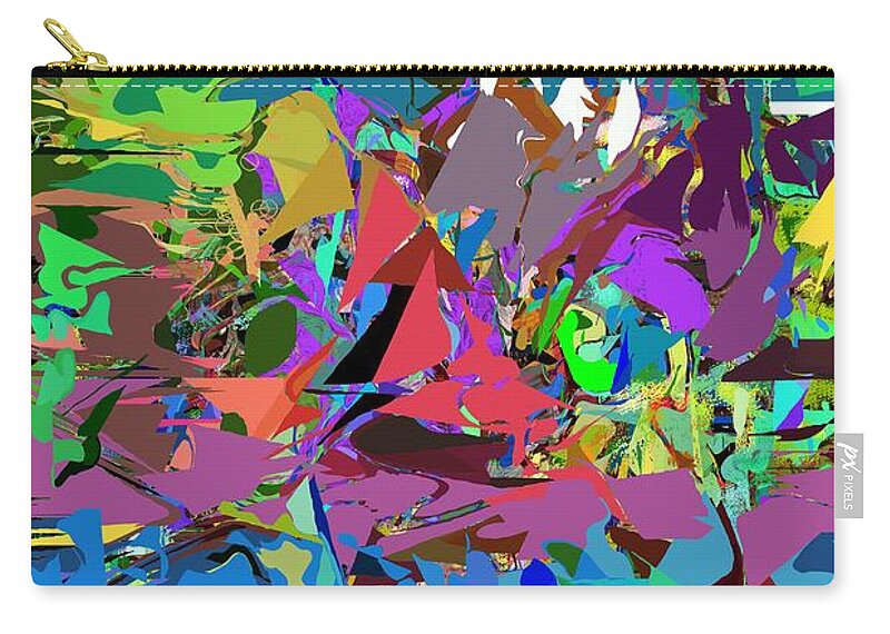Fine Art Zip Pouch featuring the digital art Abstract 011515 by David Lane