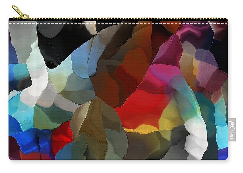 Fine Art Zip Pouch featuring the digital art Abstract Distraction by David Lane
