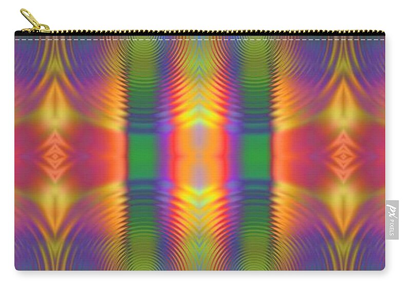 Abstract Zip Pouch featuring the digital art Abstract for Today by Lyle Hatch