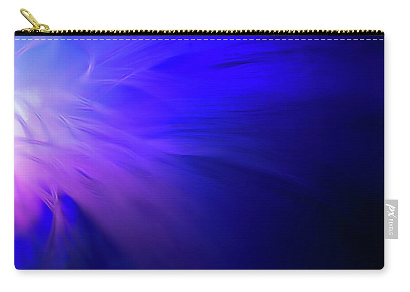 Fragility Zip Pouch featuring the photograph Abstract Illuminated Fishing Lines by Gm Stock Films