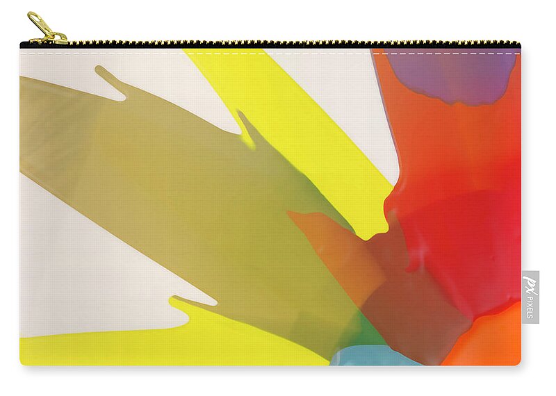 Art Zip Pouch featuring the photograph Abstract Of The Color Paint by Level1studio