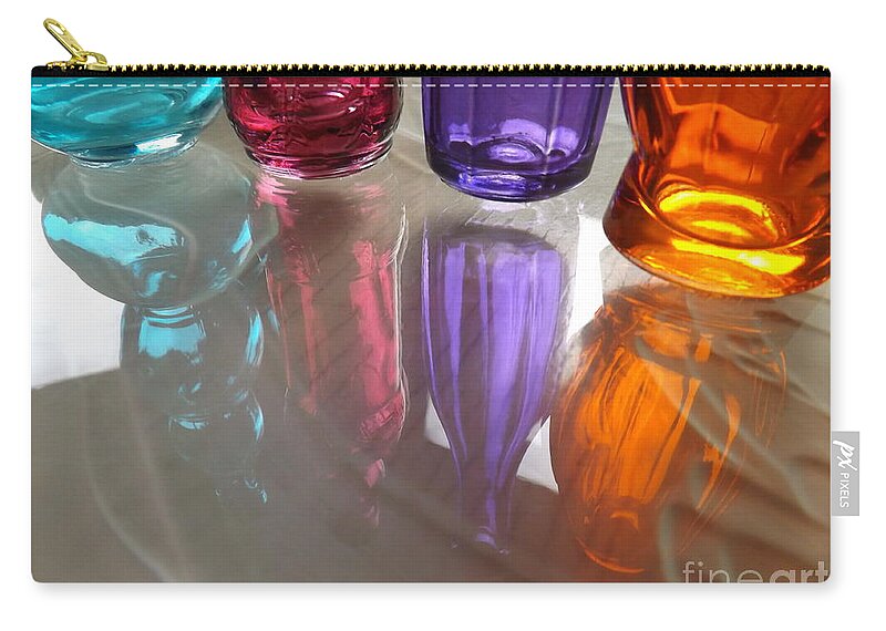 Abstract Zip Pouch featuring the photograph Abstract Reflections #4 by Robyn King