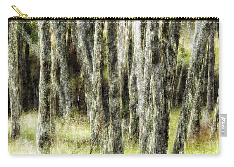 Patagonia Zip Pouch featuring the photograph Abstract Trees by Timothy Hacker