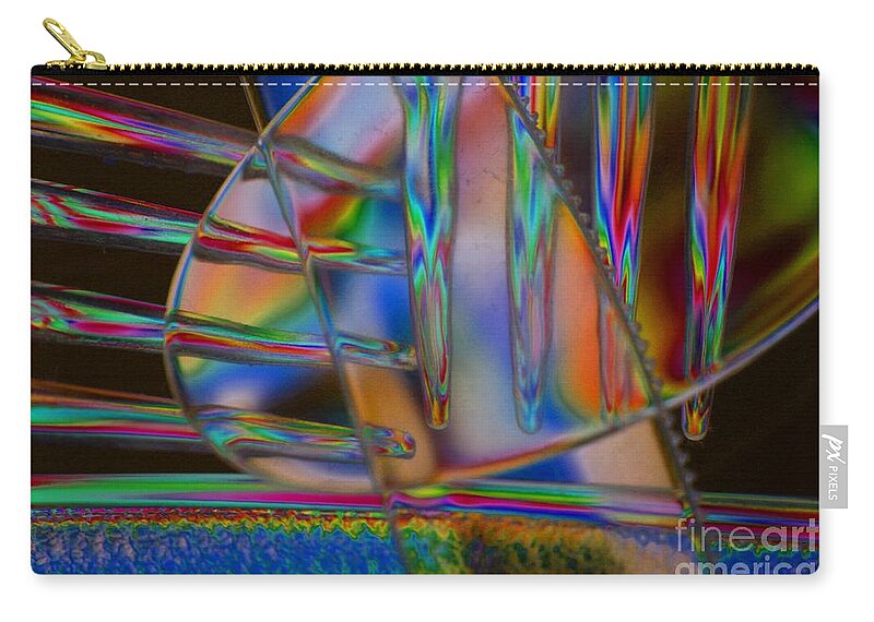Abstract Zip Pouch featuring the photograph Abstraction in Color 1 by Crystal Nederman