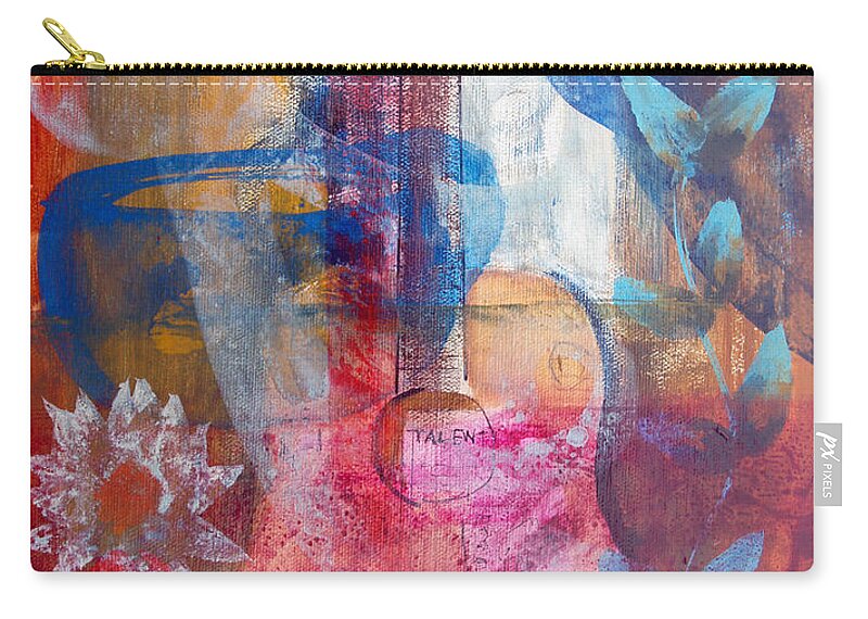 Cafe Zip Pouch featuring the painting Acoustic Cafe by Robin Pedrero