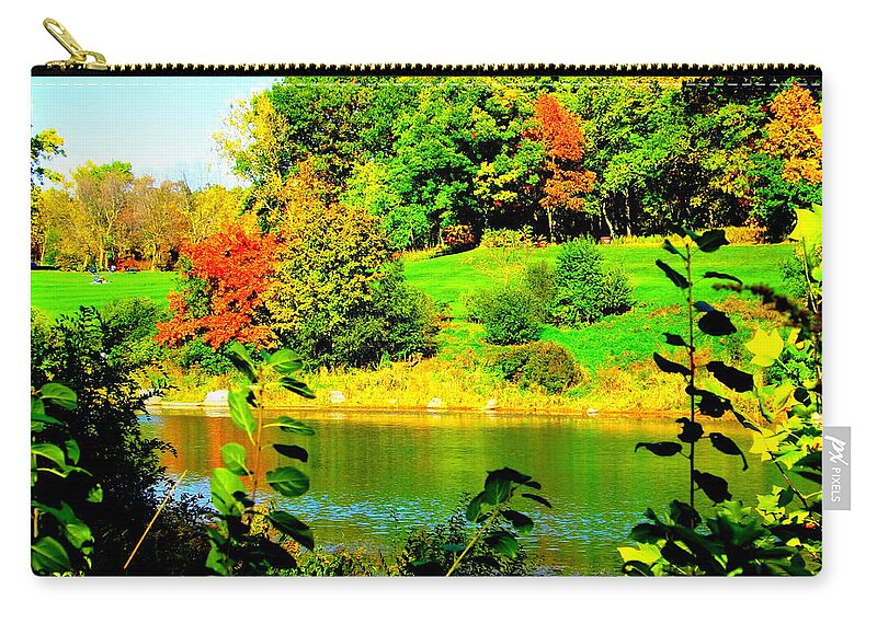 Across The Pond Carry-all Pouch featuring the photograph Across the Pond by Darren Robinson