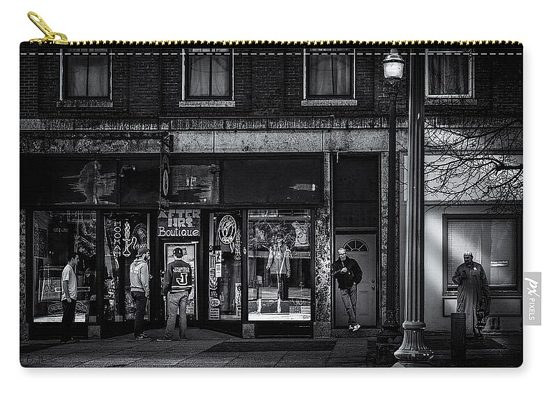 After Hours Zip Pouch featuring the photograph After Hours by Bob Orsillo