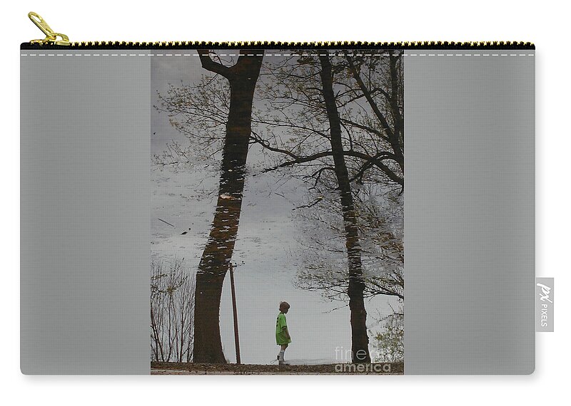 Copyright 2014 By Christopher Plummer Zip Pouch featuring the photograph After Soccer by Christopher Plummer