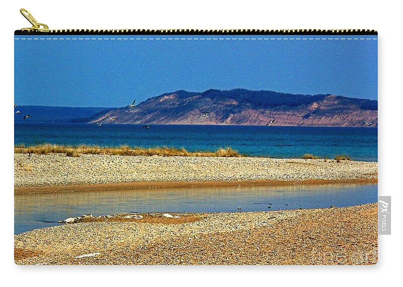 Michigan Zip Pouch featuring the photograph Ahhh Michigan by Desiree Paquette