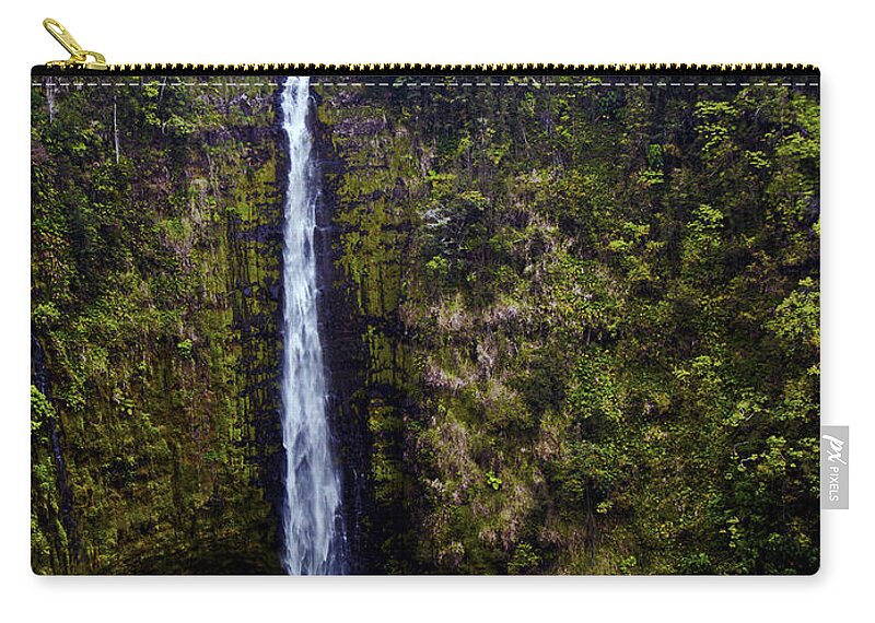 Fine Art Photography Zip Pouch featuring the photograph Akaka Falls by Patricia Griffin Brett