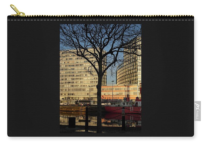 Liverpool City Zip Pouch featuring the photograph Albert Dock View by Joan-Violet Stretch