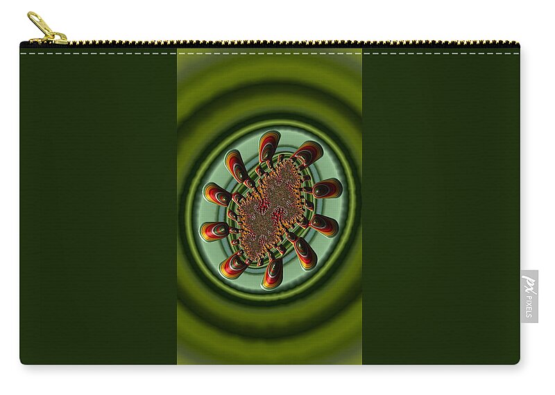 Iphoneography Fractal Zip Pouch featuring the photograph Aliens Feeding Phone Cases and Cards by Bill Owen
