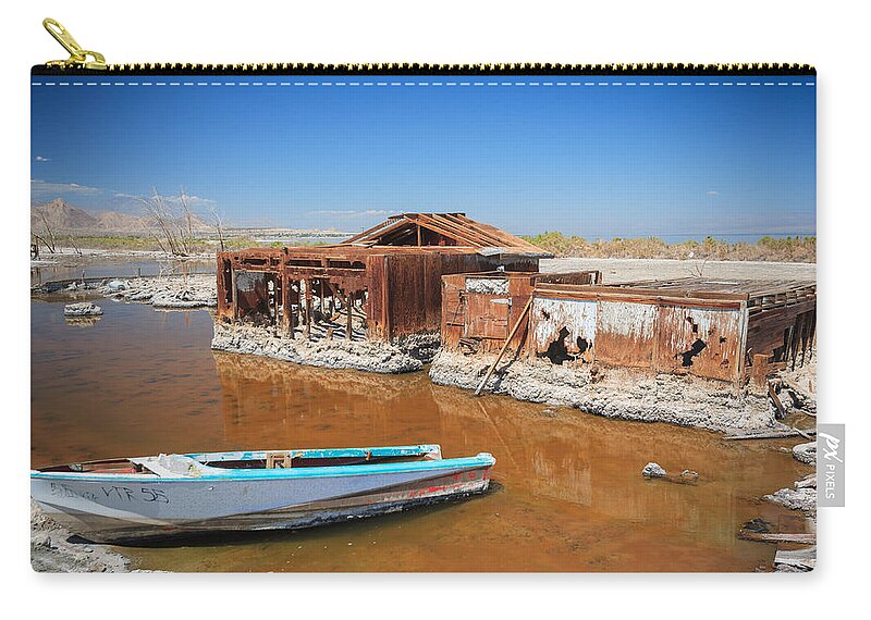 Salton Sea Zip Pouch featuring the photograph All Aboard by Scott Campbell