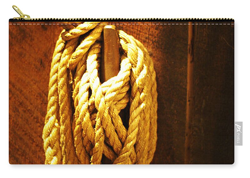 Rope Zip Pouch featuring the photograph All Knotted Up by Marilyn Wilson