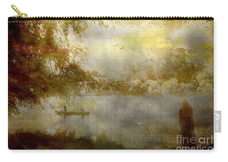 Landscape Zip Pouch featuring the photograph All night vigil ... by Chris Armytage