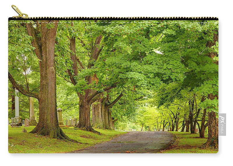 Alley Zip Pouch featuring the photograph Alley by Alexey Stiop