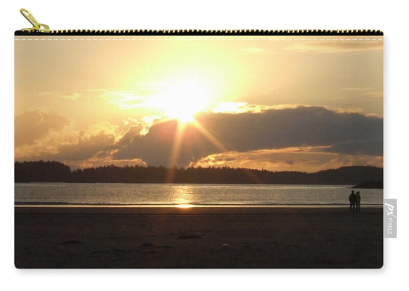 Sunset Zip Pouch featuring the photograph Almost Sundown by Mark Alan Perry