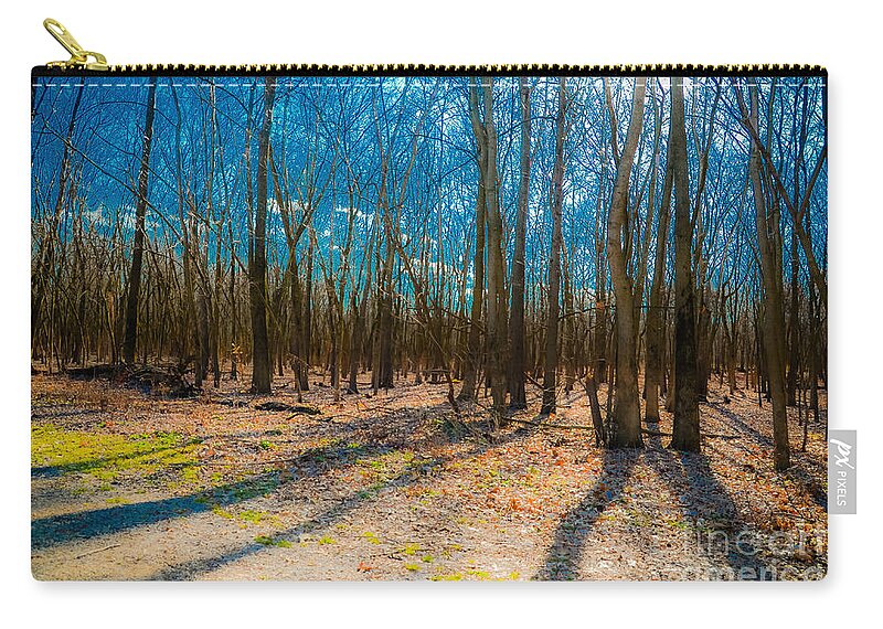 Landscape Zip Pouch featuring the photograph Alone by Peggy Franz