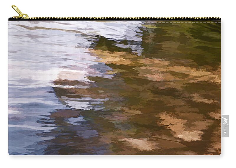 Beach Zip Pouch featuring the photograph Along the Shore by Phyllis Meinke